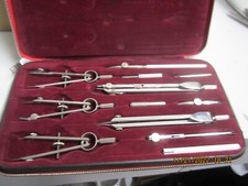 Vintage compasses and drawing