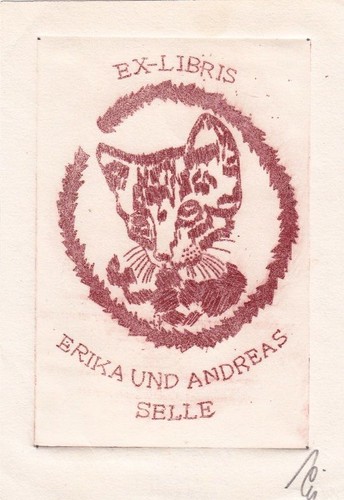Exlibris bookplate radierung - exlibris,