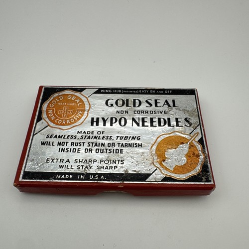 Vtg dental syringe kit box - syringe, w/