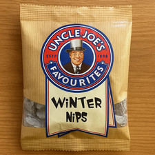 Uncle Joe's Winter Nips 120g Traditional Boiled Sweets Mint Candy Bag Pack of 1