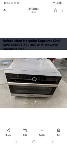 Hotpoint mwh338sx supreme chef - hotpoint,