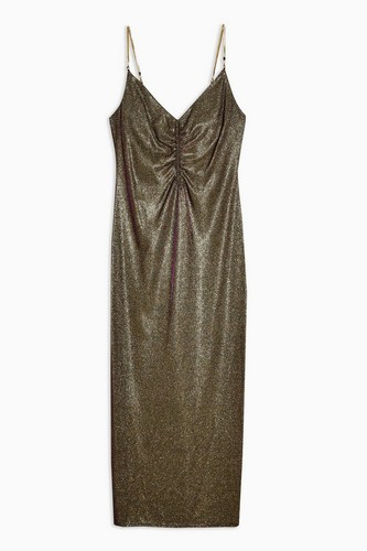Topshop glitter midi slip - topshop,