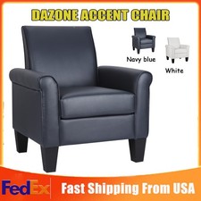 Mordern PU Leather Accent Arm