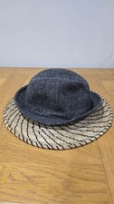 M&S Marks and Spencer Charcoal Grey Mens Yorkshire Tweed By Moon Trilby Hat Sz M