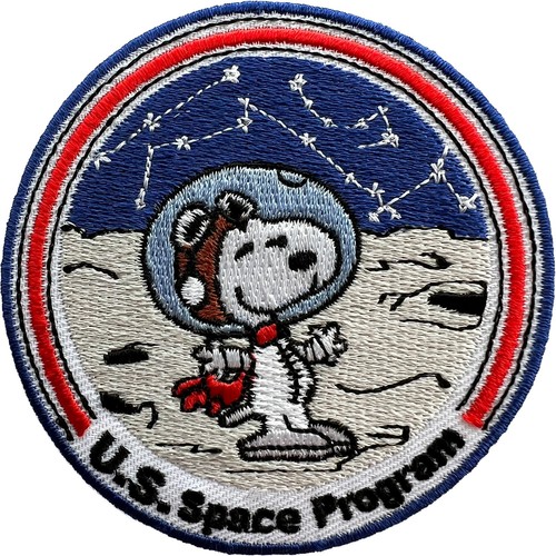 Snoopy astronaut patch iron - snoopy,