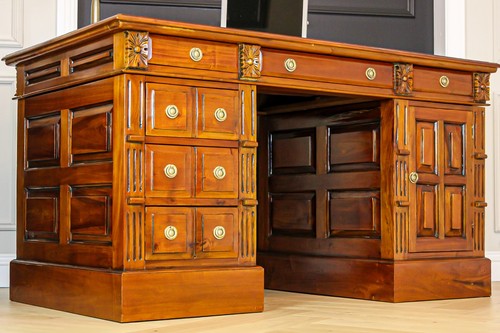Large antique solid - solid, mahogany