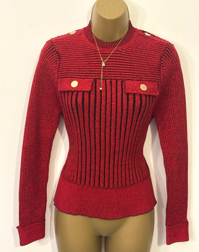 Karen millen red - red, ribbed