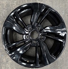 * 17" GENUINE HONDA CIVIC ALLOY WHEEL rim 8J ET50 BLACK 5X114.3 17080A