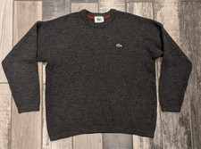 Lacoste grey fleck pullover jumper size 5 uk XXL