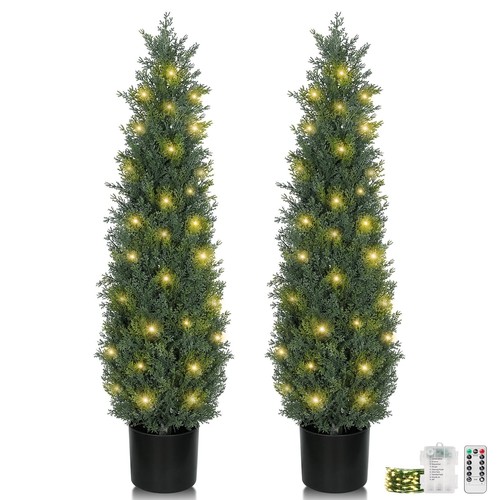 3ft artificial cedar topiary - artificial,