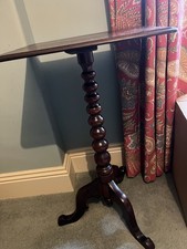 Georgian Bobbin Tripod Wine / Side Table Mahogany