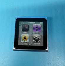 Apple IPOD NANO 6th Gen A1366, Blue - Tested