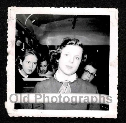 Young ladies school bus - young, school?