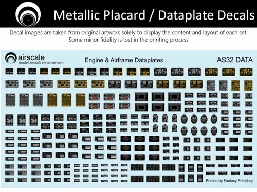 Airscale metallic dataplate - metallic, /