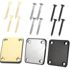 Electric/Jazz/Bass Guitar Neck Plate w/ Screw for Fender Stratocaster Telecaster