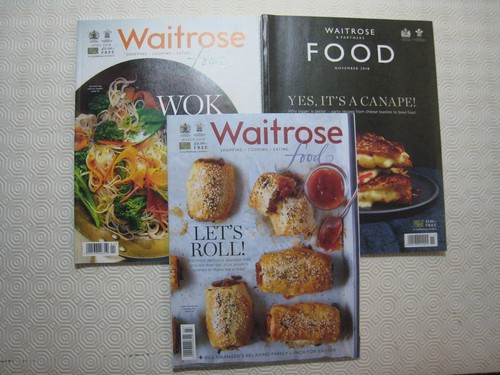 Waitrose food magazines - 3, x