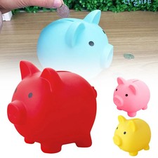 Cute Piggy Bank Saving Coins