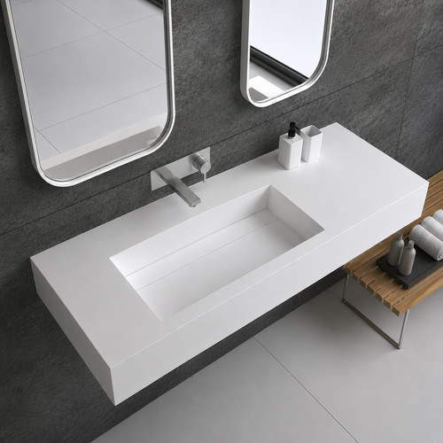 Wall hung bathroom basin sink - hung,