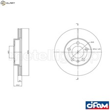 2x BRAKE DISC 800-1843C FOR VW SEAT IBIZA/Mk AUDI DBYA/CHZJ/DKJA/DKRF 1.0L 3cyl