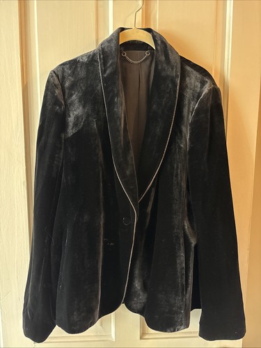 Jigsaw black velvet blazer - jigsaw,