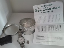 Mens Ben Sherman Silver Metal Watch And Bracelet In Branded Metal Case (2772b)