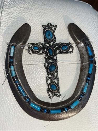 Decorated real horseshoe - decorated,