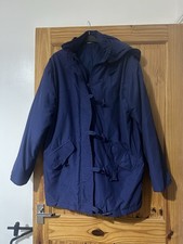 Vintage Casual Collection Navy Blue Insulated Parka / Duffle Coat - UK 14