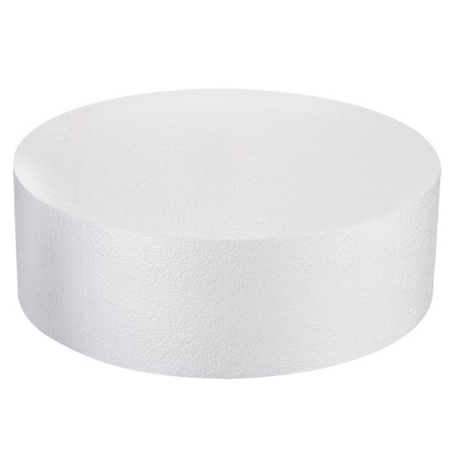 Round foam cake dummy - round, inch
