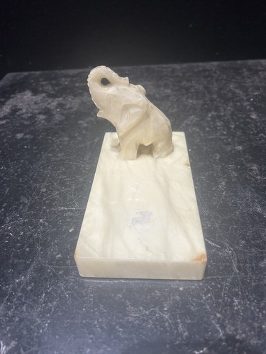 Vintage marble elephant - vintage,