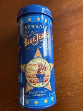 Perfume / Aftershave Versace blue jeans tin (empty), Collectible