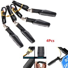 4x Dc12V LED Motorcycle Turn Signal Light Waterproof Signal Indicator Lights Led