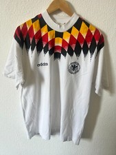 Vintage 90s Adidas Germany Deutscher Germany Shirt Men Medium White 1994-96