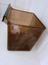Vintage 1980s Hotpoint Fridge Salad Drawer Plastic Vegetable Fruit Storage Brown