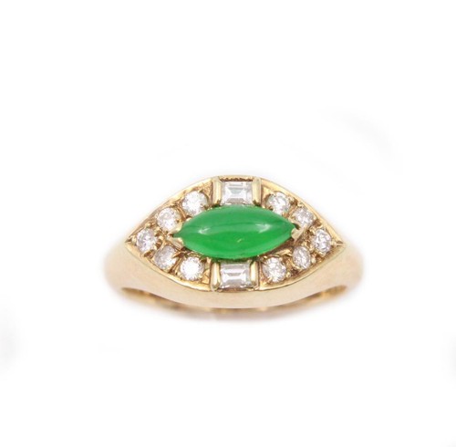Asian jadeite and diamond - and,