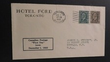 1932 Canada Cover Hotel Ford