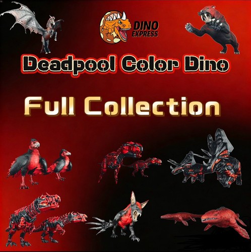 Deadpool color dino - deadpool,
