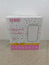 YASHE Mini Fridge, 6 Liter/8 Cans 220-240V AC/DC Portable Thermoelectric Cooler 