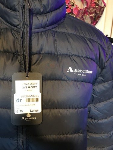 Aquascutum london navy quilted - navy,