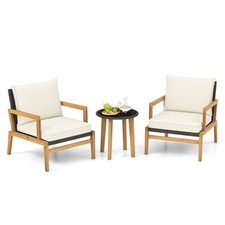 3Pcs Outdoor Rattan Furniture