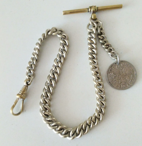 Vintage albert pocket watch - vintage,