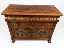 Antique Tiger Oak Sideboard