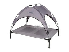 Zoofari Elevated Dog Bed With Removable Sun Shade - UV50 Protection Pet Lounger