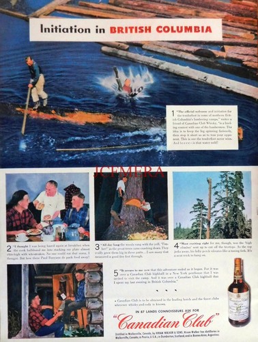 Canadian club whisky advert - canadian,