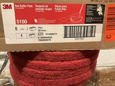 3M Red Buffer Floor Pads 5100