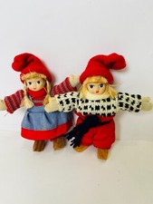 2 Vintage Hand Made Dutch Girl