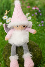 Knitting Pattern Winter Fairy Chocolate Orange Cover & Christmas Toy Doll Tinsel