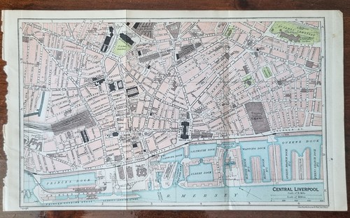 Antique folding map - antique,