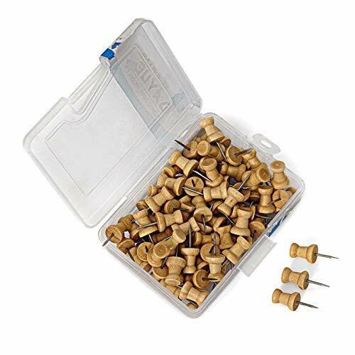 100 pcs wood push pins - 100,