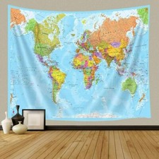 World Map Wall Art Extra Large