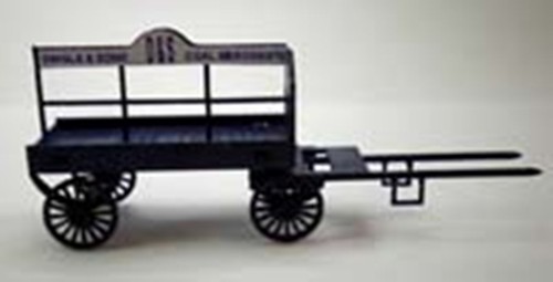 95736 horse drawn coal - drawn, wagon